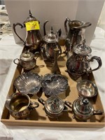 SILVERPLATE TEASET, SILVERPLATE OF ALL KINDS