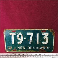 1957 New Brunswick License Plate