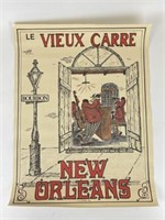 Vintage New Orleans Poster - Le Vieux Carre