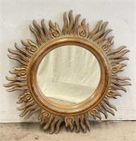 3 FT x 3 FT Copper Burnished Sunburst Mirror