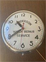 VINTAGE "Watch Repair Service WALL CLOCK