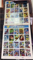 Marvel & DC Comics Postage Stamps