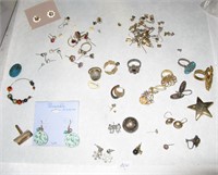 Assorted Jewelry, Earrings, Rings Etc.
