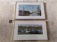 Pair of Framed Maritime Themed Photo Prints