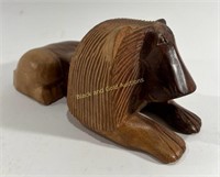 Wooden Hand Carved Lion Decoration ‘EIEL’