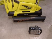 RYOBI 18v Blower Kit w Battery, no Charger