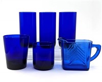 Cobalt Blue Depression Glass Items