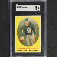 Sonny Jurgensen 1958 Topps #90 SGC 5 Football Card