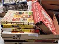 2 FLATS  OF MOSTLY BETTY CROCKER COOK BOOKS