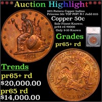 Proof ***Auction Highlight*** 1871 Pattern Copper