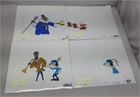 C12) 4 Animation Cels 1997 HBO The Pied Piper