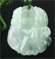 Chinese Jadeite Carved Pendant