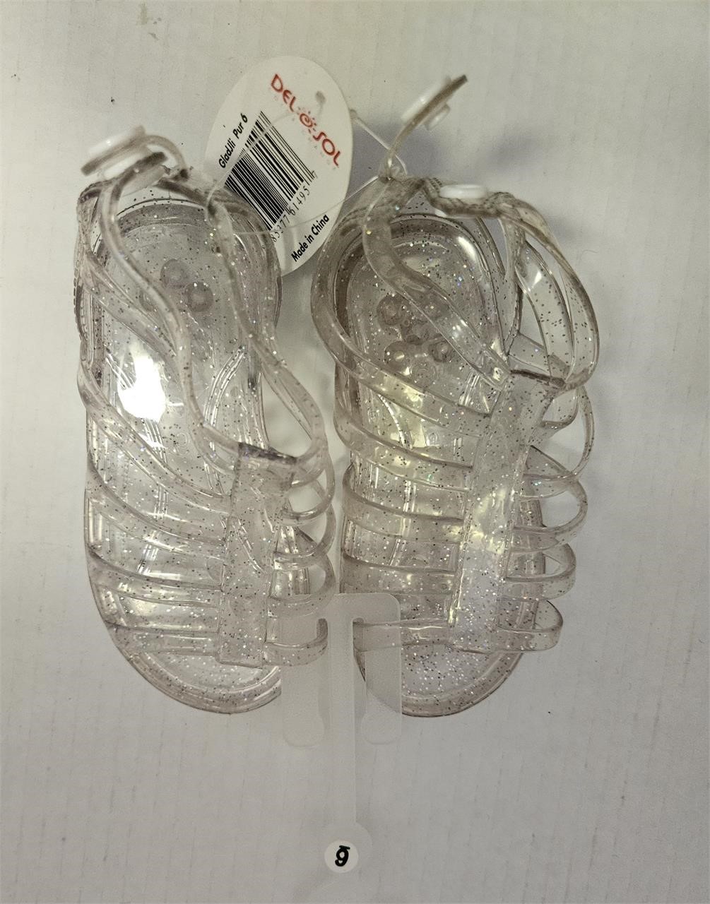 Size 6 Kids Clear Jelly Sandals