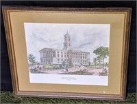 Framed The State Capitol Nashville, Tn Print