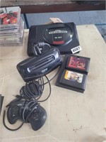 SEGA GAME SYSTEM WITH 32X ATTACHMENT AND GAMES