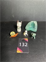 Miniatures, Cat Made In Occupied Japan, Eskimo..