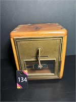 Post Office Box with Key 6.5" W x 53/4"D x 71/2"H