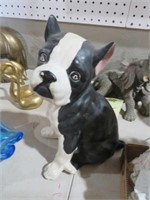 HANDPAINTED DOG STATUE