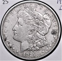 1921 D MORGAN DOLLAR XF