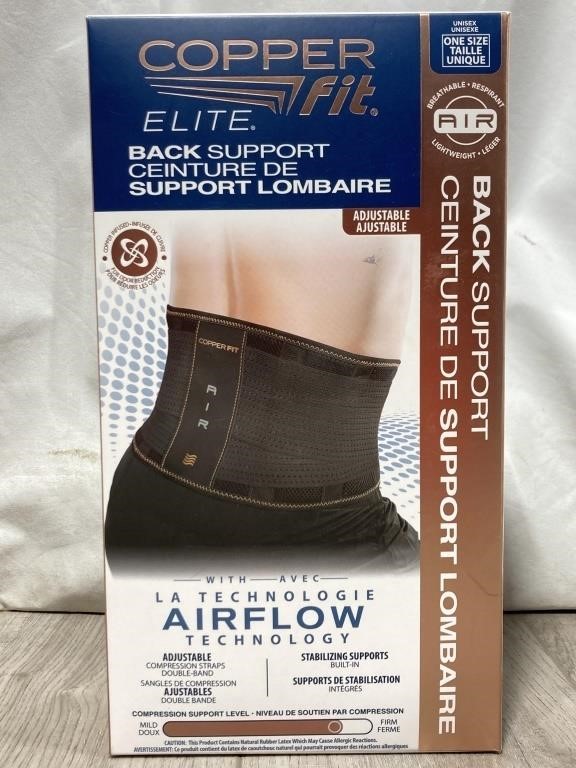 Copper Fit Elite Back Support Unisex One Size