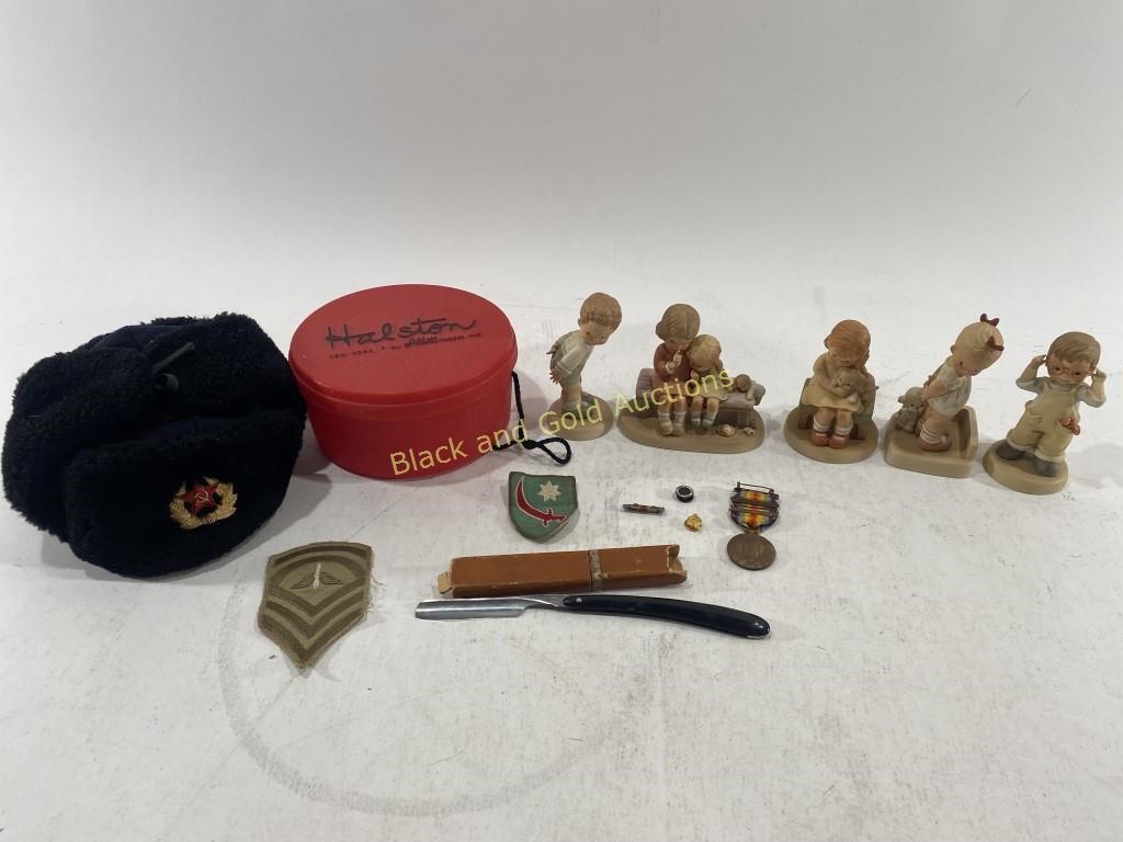 VTG 1980’s Enesco Figurines, Russian Hat & More