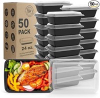 Wgcc Meal Prep Containers, 50 Pack Extra-thick