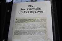 1987 AMERICAN WILDLIFE U.S. FIRST DAY COVERS