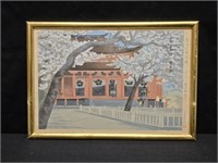 Vintage Framed Japanese Woodblock Print