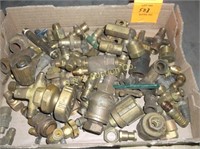 Flat of brass fittings