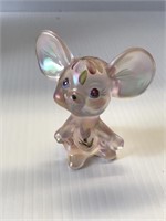 3" Pink Mouse Hand painted Signed