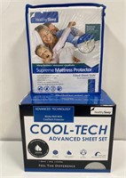 Cool Tech Cal King Sheet Set & Mattress Protector