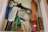 Ice Cream Scoops, Rolling Pin, Box Cutters, etc.