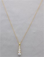 18" GOLD OVER STERLING NECKLACE AND JOURNEY