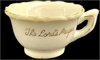 Cute Vintage Lords Prayer Mini Teacup