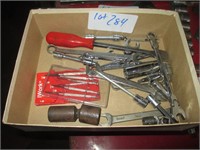 box of misc brand name tools