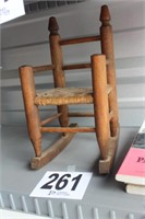13.5" Wooden Doll Rocking Chair (U233)