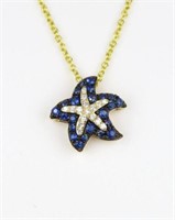 Charming Starfish ‘EFFY’ Designer Blue Sapphire