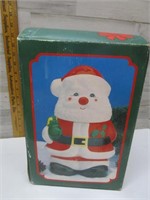 SANTA COOKIE JAR - NEW