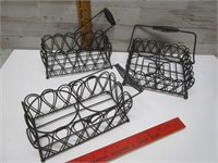 3 WIRE DECORATIVE HOLDERS