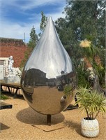 STAINLESS STEEL WATER DROP SCULPTURE