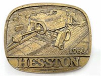 Hesston 1986 Belt Buckle 3.5”