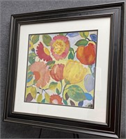 Framed Floral Art Print on Canvas, Kim Parker