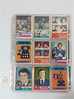 31 cartes OPC 74-75 trading cards