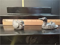 Wolf Studio Soapstone Duck Figures