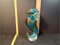 Glass Seahorse Sculpture
