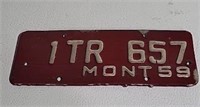 1959 trailer license plate