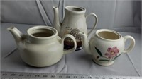 3 Vintage Tea Pots
