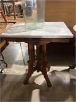Victorian marble top table crack