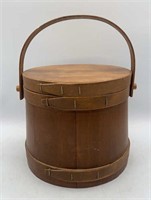 VTG Wood Firkin Sugar Bucket