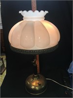 Coleman Table Lamp that has been Converted